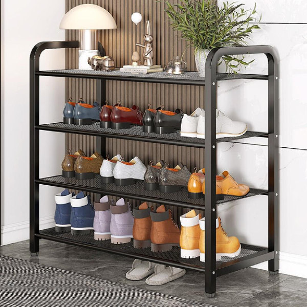 Rebrilliant 16 Pair Shoe Rack Wayfair Canada   16 Pair Shoe Rack 